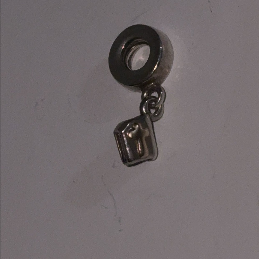 Silver Charm with Cross